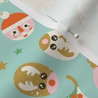 christmas wagashi l mint background