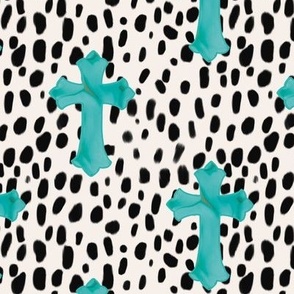 Turquoise Crosses