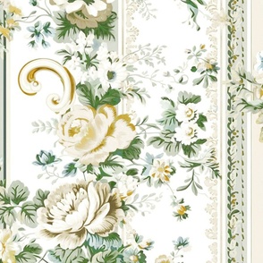 Victorian dreams ivory gold