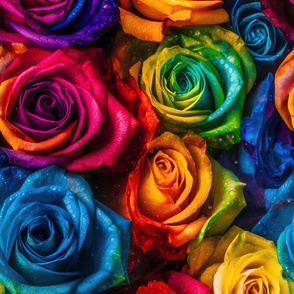 Rainbow Roses 1