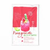 Pomegranate Gin +Tonic Festive Beverage