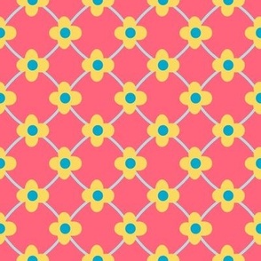 Lattice & Wallflowers // medium print // Sweet Lemon Blossom on Pinkalicious