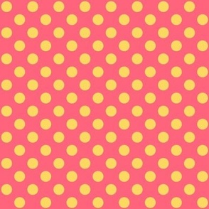 Polka Dots // small print // Sweet Lemon Dots on Pinkalicious