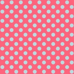 Polka Dots // small print // Light Bubblegum Dots on Pinkalicious