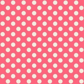 Polka Dots // small print // Vanilla Cream Dots on Pinkalicious