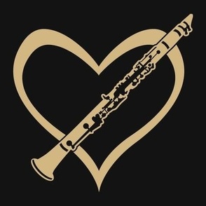 Clarinet, Clarinet Love, Clarinet with Heart, Clarinet Player, Marching Band, Color Guard, High School Marching Band, College Marching Band, Orchestra, Old Gold & Black, Black & Gold