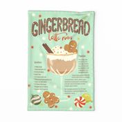 Gingerbread Latte // Cocktail recipe // Holidays Tea Towel