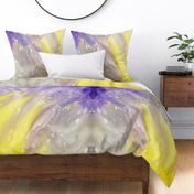 Loose Abstract Ombre Watercolor Wash Purple and Yellow Painting - Jumbo