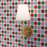 polka dots multi one LG red green blue pink - christmas wish collection