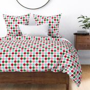 polka dots multi one LG red green blue pink - christmas wish collection