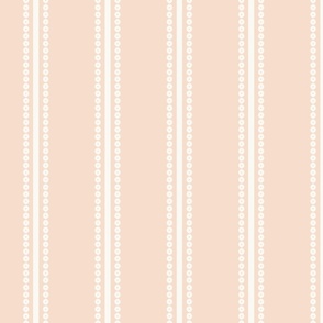 Dots and Stripes - Blush Pink and cream