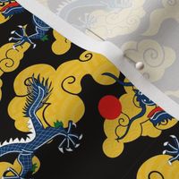 Japanese Clouds and Dragons - Small Version