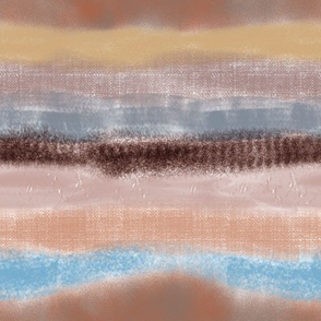 Vertical texture stripes, blue-orange plus brown
