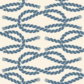 Line Of A Twisted Decorational Linen Rope String Isolated Over The