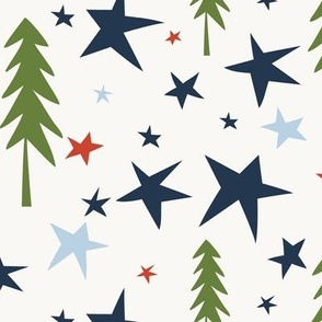Wish Upon A Star - Christmas Ivory Multi Large