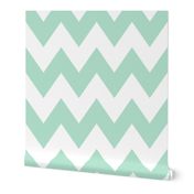 chevron xl mint green