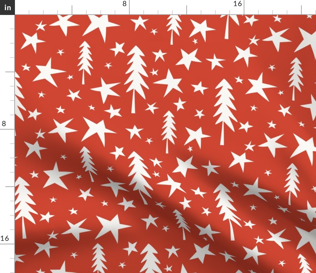 Wish Upon A Star - Christmas Red Ivory Large