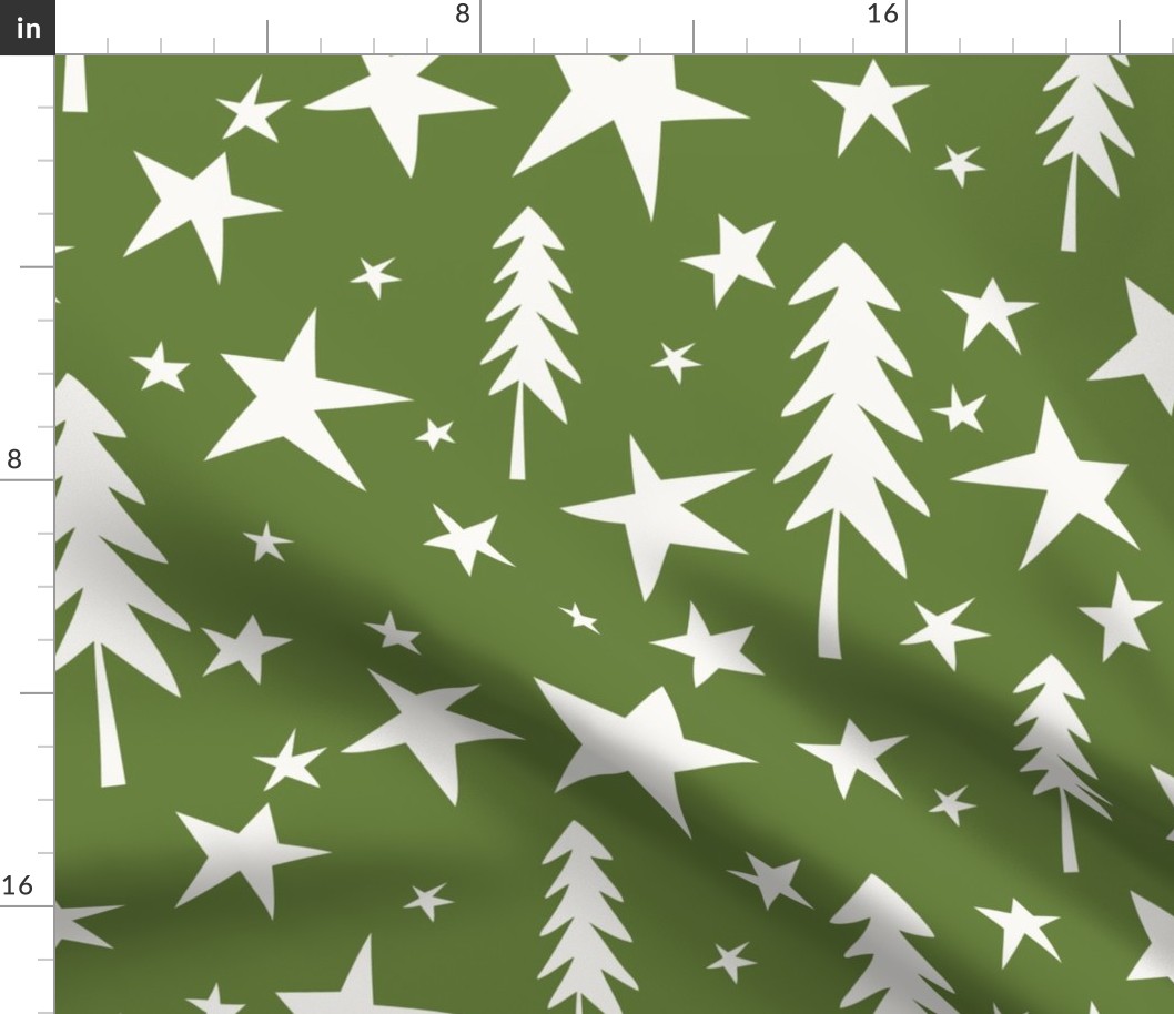 Wish Upon A Star - Christmas Green Ivory Jumbo 