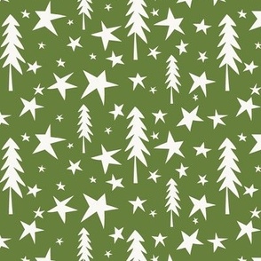 Wish Upon A Star - Christmas Green Ivory Regular