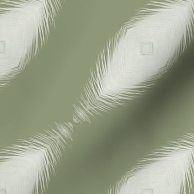 Artichoke diagonal feathers / medium