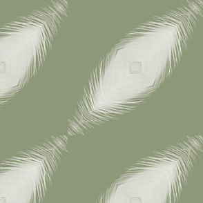 Artichoke diagonal feathers / large