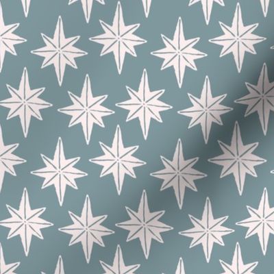 Winter Solstice Star in Pewter Green Gray (Small)