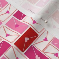 Love Letters Envelopes in Hot Pink and Red (Medium)