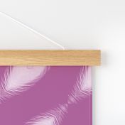 Radiant Orchid diagonal feathers / medium
