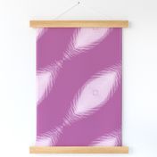 Radiant Orchid diagonal feathers / large