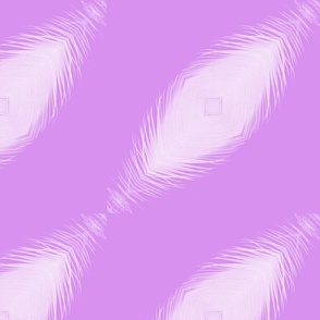 Bright Lilac diagonal feathers / large
