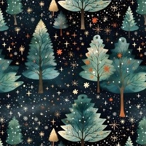 Dark Christmas Tree Forest - small