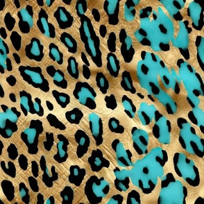 leopard blue