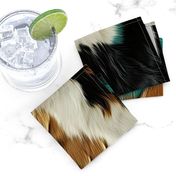 cowhide mixed colours