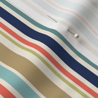 Bayadere - Vertical Stripes - Light Multicolor (Coastal Chic)