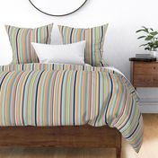 Bayadere - Vertical Stripes - Light Multicolor (Coastal Chic)
