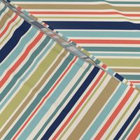 Bayadere - Vertical Stripes - Light Multicolor (Coastal Chic)