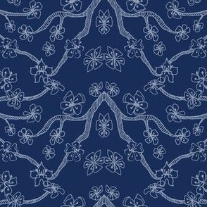 Friendship Blossom Branches - Royal Blue Large