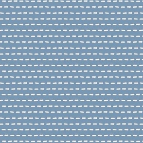 Road Marks Stripe in Denim Blue (Mini)