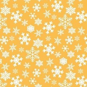 Snow Thyme Snowflakes on yellow