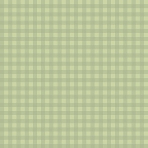 1/2 in Gingham check - shades of sage green