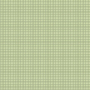 1/4 in Gingham check - shades of sage green