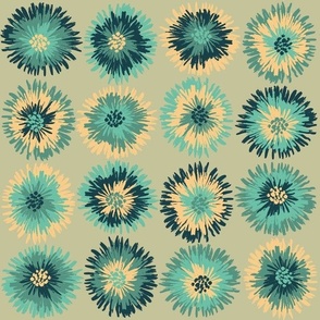 Fireworks flower pastel blue