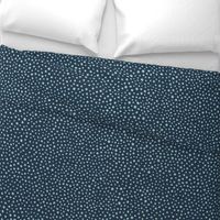 french country dots navy