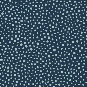 french country dots navy