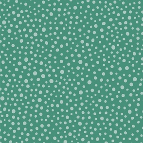 french country dots green