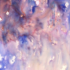 Loose Abstract Ombre Watercolor Wash Purple Painting - Jumbo