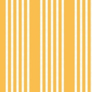 Snow Thyme Stripes on yellow