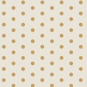 Hexagon dots beige
