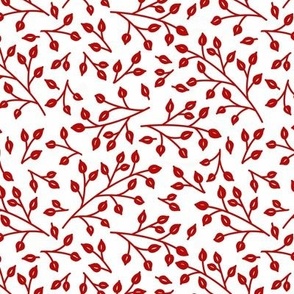 Snow Thyme Winter Floral Red