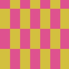 70s Rectangles - Empire Yellow / Hot Pink
